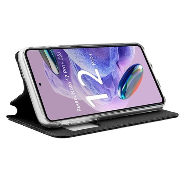 funda cool flip cover para xiaomi redmi note 12 pro plus 5g liso negro 1